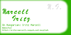 marcell iritz business card